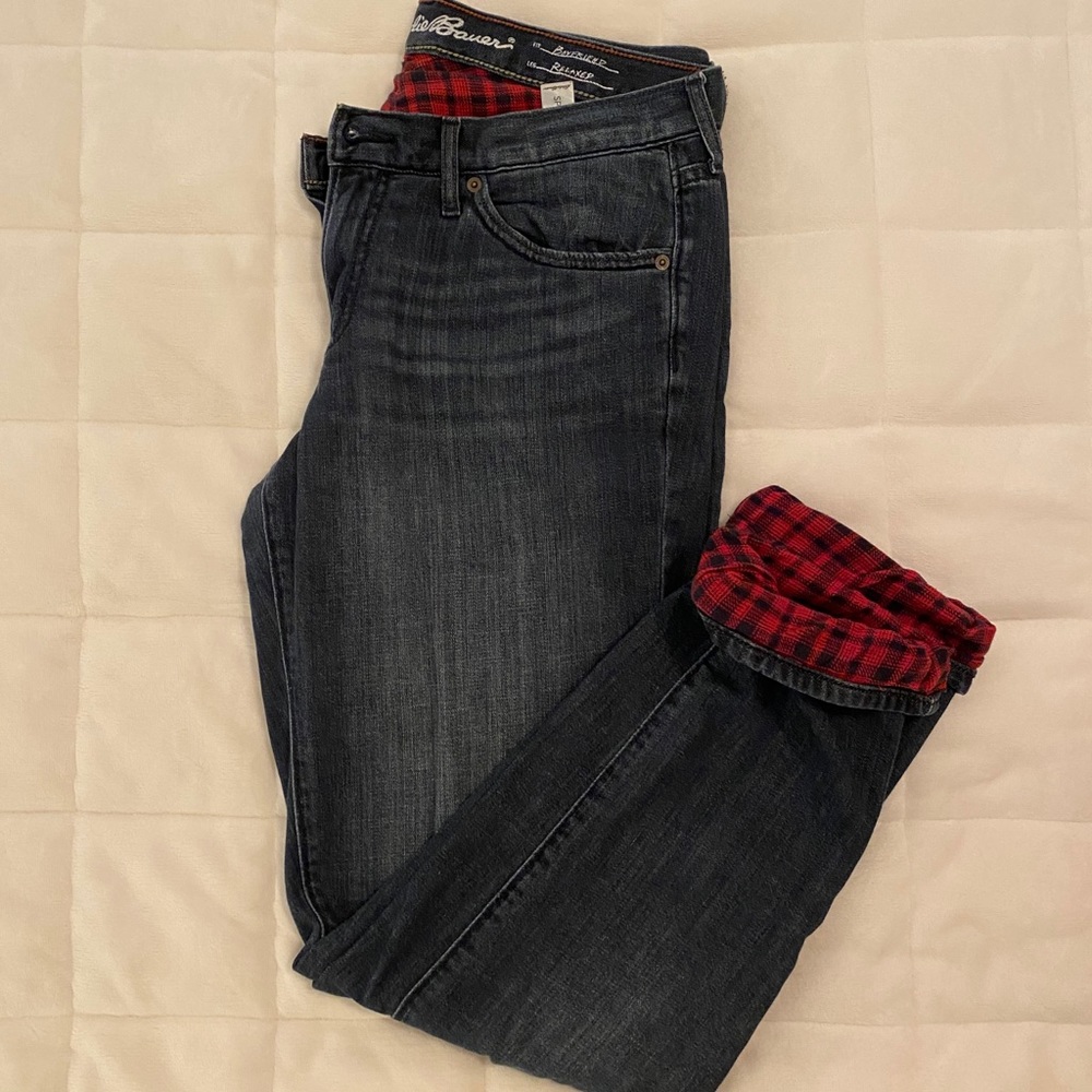 Eddie Bauer Flannel-Lined Jeans